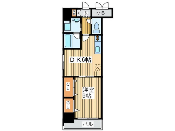 ＣＩＴＹＳＰＩＲＥ難波南の物件間取画像